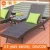 Import Outdoor Brown Wicker Rattan Stackable Pool Deck Chairs / Sun Lounger from China