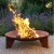 Import Outdoor Camping Barbecue Corten Steel Heater Round Metal Fire Pit from China