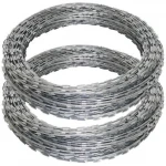 Outdoor Fencing Trellis & Gates Galvanized Steel Wire Rope Powder Coated Razor Wire