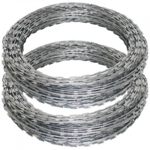 Outdoor Fencing Trellis & Gates Galvanized Steel Wire Rope Powder Coated Razor Wire