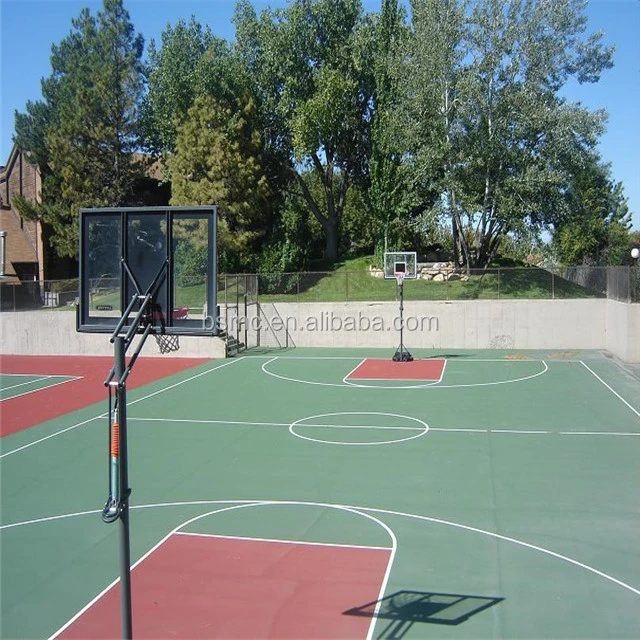 Outdoor ITF certificated tennis/basketball sports courts flooring surface