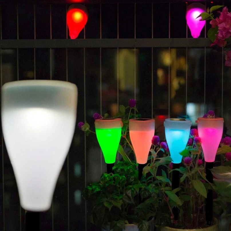Outdoor solar light lawn lamp 7-color change led garden lights for Bars, Square, Park, Courtyard, Decoration