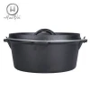 Outdoors equipment stock pot camping use kitchen hanging cast iron dutch oven