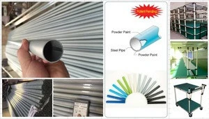 PE coated stainless steel pipe for rack system:OD28mm