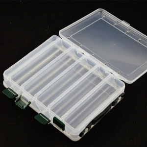 Peche Hot Sale Waterproof Fishing Lure Storage Case Double Side Sea Boat Distance Carp Fly Tackle Box Transparent Fishing Boxes