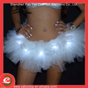 Performance wear popular blinking LED skirt