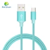 Phone Accessories 2A 1M micro USB fabric braided data cable for mobile phone