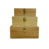 Pine wood gift box storage wooden box customise printing jewelry tool craft