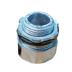 Plastic-coated metal hose three-column joint steel pipe clamping lock mother snake skin pipe Metal hose connector