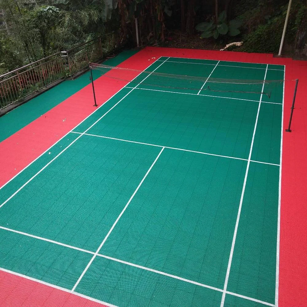 plastic floor interlock tennis court flooring  PP temporary outdoor flooring