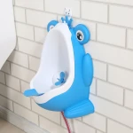 Plastic Kids Potty Baby Cute Frog Urinal For Toilet Bathroom Training