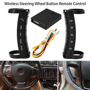 Podofo Multi-function Wireless Steering Wheel Controller Luminous DVD Navigation Buttons Controller Car-Styling Car Accessory
