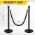 Import Poles Set 2 Pcs 5 ft Velvet Rope 4 Pcs Stainless Steel Crowd Control Barriers Sand Injection Hollow Base Stanchion Post for Part from China