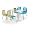 Popular Restaurant Furniture Table And Chair Sets Fast Food Court Cafe Shop Mall Canteen