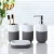 Import Porcelain toothbrush holder cup and soap dish bathroom accessories set with silicone sleeve for easy grip from China
