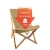 Import portable backpack fishing chair with 16A canvas fabric beech wood frame folding camping chair from China