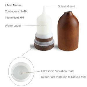 Portable ultrasonic essential oil wood aroma diffuser parts/100ml humidifier essential oil aroma diffuser