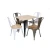 Powder coating finish Restaurant Industrial wooden seat dining chair SM-W1027C