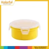 PP material round shape airtight lid lunch box food container storing snack, grains with model L943