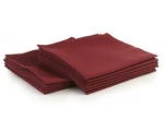 Premium Dining Room 100% polyester burgundy Dinner Table Napkins