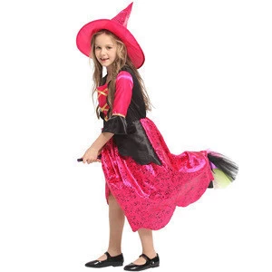 Pretty Witch Halloween Costume for Girls with Included Accessories