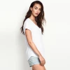 Print Cotton + Spandex Tight Slim Fit T Shirts For Lady/Women Shirts