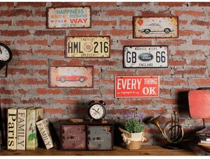 Printed Souvenir Vintage Car Number Plate for wall decoration