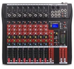 Professional 6/8/12/16 channel audio mixer,USB karaoke audio sound mixer console,BlueTooth audio mixer