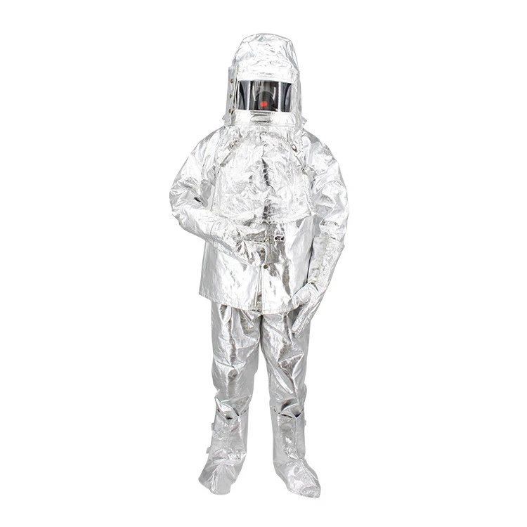 Protective Fireman Firefighting Temperature Resistance Aluminized Cotton Fire Proximity Suit