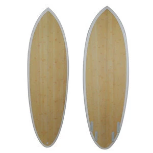 PU Fiberglass Stand UP Paddle Board With EPS Foam Core SUP Board Bamboo Surfboard