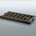 pull out sliding wardrobe accessories jewelry wall mout organizer rack with soft closing