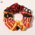 Import Qiyue 2021 New Arrival Creative Ethnic Hair Accessories Ties Satin Red Color Hair Scrunchies for Women Girl from China