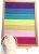 Import Rainbow Changeable Letter (with Emojis) Felt Board 12x16 Inches with Oak Frame and Stand from China