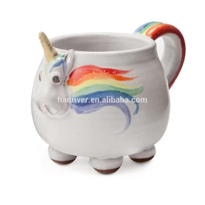 Rainbow Unicorn Ceramic Coffee Mug Cup