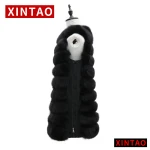 Real Fur Vest Women Genuine Fox Fur Waistcoat Winter New Fashion Rows Vest fur vest coat
