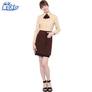 Receptionist hotel uniform for front desk service hotel staff with housekeeping uniform dress