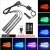 Import Remote Control Footlight Decoration Interior Car Charger 12LED Car Foot Atmosphere Light from China