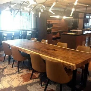 Restaurant Hotel Table Dining Walnut Wooden Dining Table New Model Luxury