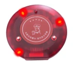 Restaurant Pager System Wireless Calling System with 10 Pcs Coaster Pagers and 1 999 Call Button Keypad for Restaurant Church