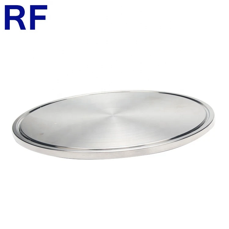RF Stainless Steel 12 inch SS304 Pipe Ftting Sanitary Tri clamp End Cap