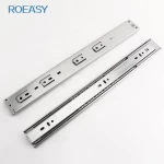 ROEASY  Furniture Hardware  corredicas telescopicas Cabinet Drawer Slide 45mm Ball Bearing Slides With Soft-Closing Function