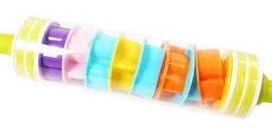 Roll and store pin,plastic roll pin with cookie cutters rolling cookie cutter cookie roller