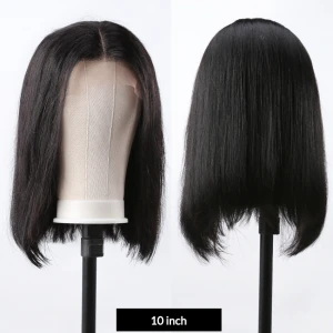 Rosabeauty Supply High Quality Virgin Brazilian Human Hair Wig Wholesale Short Bob Wig Hot Sale 13x4 Lace Front Wig