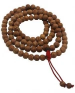 Rudraksha Bodhi Seed Prayer Beads~ Indian Bodhi Seed Mala~ Tibetan Buddhist Mala Beads