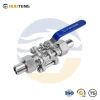 [Ruoteng] CF8/CF8m Union Butt Weld with ISO5211 Pad 3PC Floating Ball Valve