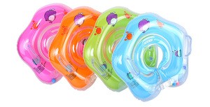 Safety Newborn Infant /Kids Swimming Neck Float Ring Bath Inflatable Circle Toy Baby Swimming Neck Ring