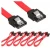 Import SATA 3 7Pin Data Male to Male Flat Cord SATA Cable from China