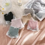 Sexy lace panties women pure cotton thread lace bow breathable bottom crotch ladies briefs