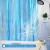 Import Shower Curtain Liner Mildew Resistant Anti Bacterial Waterproof for Hotel Bathroom, 3D Design Ripple Plastic Shower Curtain from China
