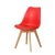 Import Simple Leisure Wood Legs Modern PP Plastic Chair Dining Chairs from China